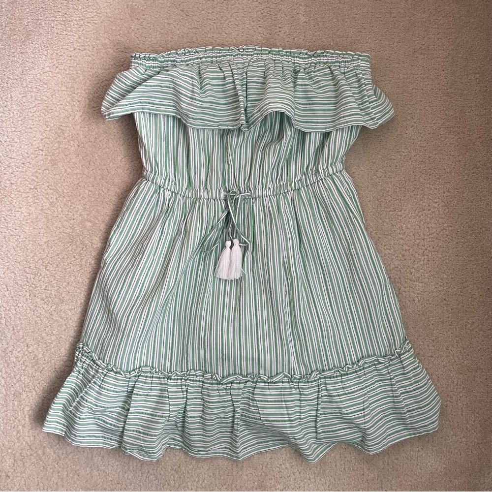 American Eagle Strapless Ruffle Dress